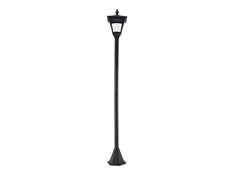  Lanterne solaire de jardin 15x15x120 cm à led style rétro métal noir  - Conforama A