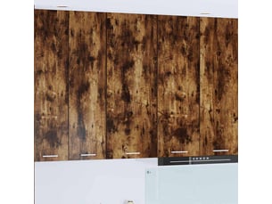 Meuble de rangement, armoire suspendue chêne fumé 40x31x100cm bois d'ingénierie shl7821