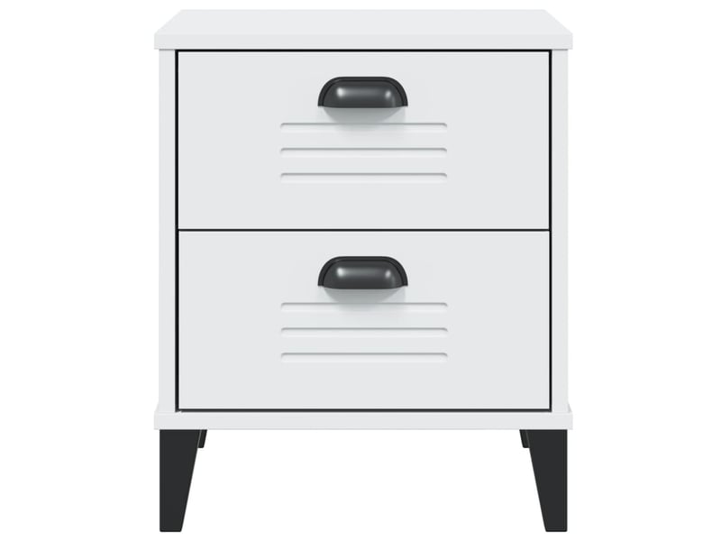  Table de chevet - cabinet de chevet - table de nuit viken blanc bois d'ingénierie  - Conforama E