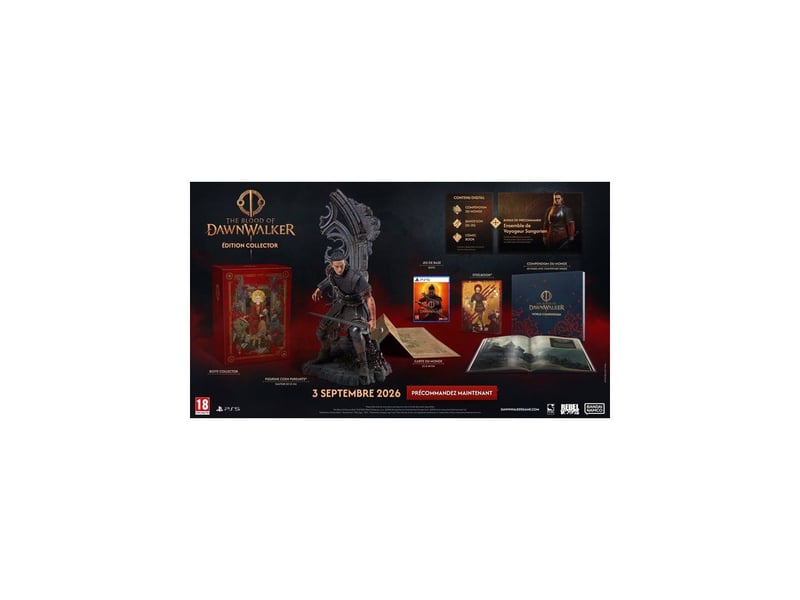  Jeu ps5 blood of dawnwalker edition collector avec steelbook et figurine coen 23 cm 3391892044348 - Conforama B