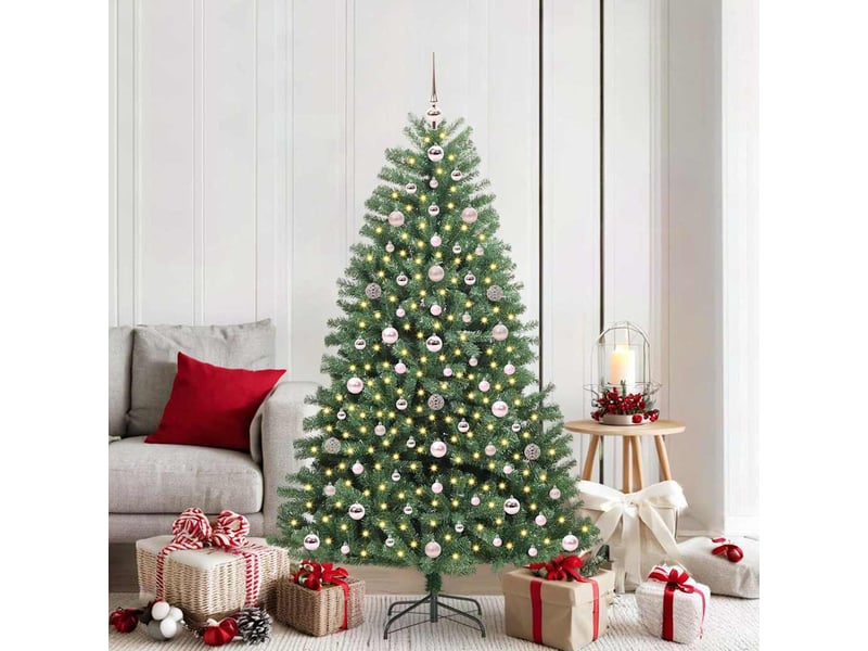 Sapin de noël artificiel, arbre de noël à branches articulées vert 180 cm shl5746 - Conforama B