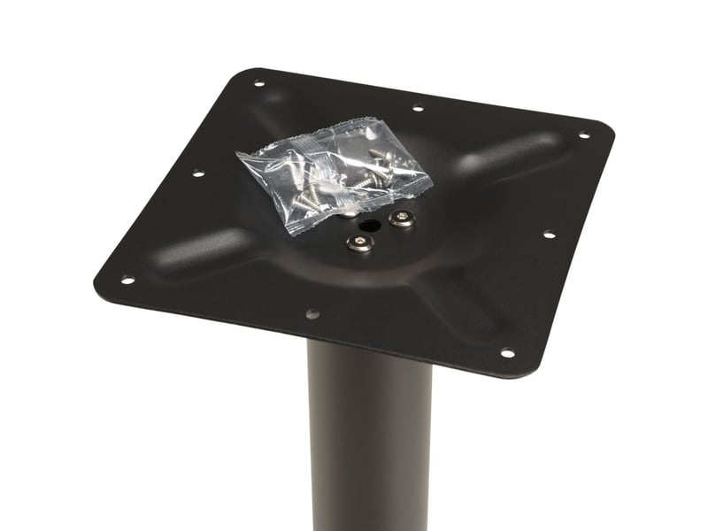 Icare - ensemble n°2: table bistrot 70x70cm en céramique marbré blanc - Conforama E