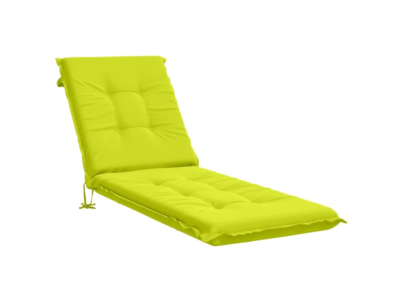  Coussin de transat, coussin pour bain de soleil gemert 100 % polyester vert vif. Cf56227  - Conforama A