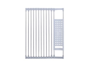 Égouttoir à vaisselle en inox – séchoir pliable et amovible, 43x29cm, gris