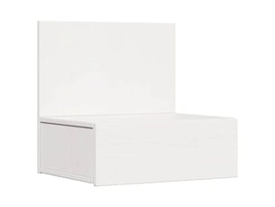 Table de chevet - cabinet de chevet - table de nuit blanc 42 x 32,5 x 40 cm bois massif en pin