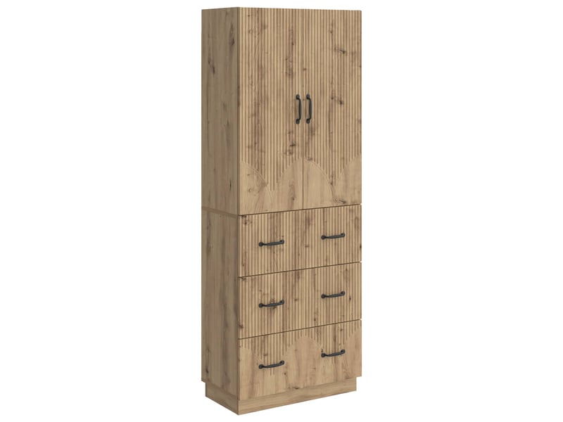  Ensemble de meubles 2 pcs, rangement de salon 66 x 34,5 x 87 cm bois d'ingénierie shl3386  - Conforama A