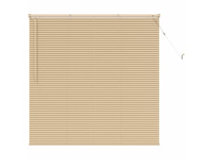 Store vénitien, store de fenêtre marron clair avec motif 150 x 150 cm 25 mm pvc cf47933