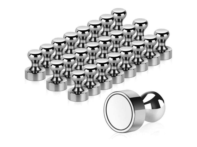 Aimant, 24pcs magnet métalliques aimant puissant 12x16mm - Conforama A