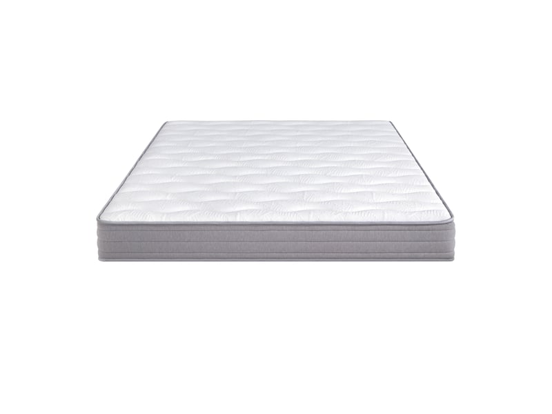  Matelas à ressorts 160 x 200 cm, épaisseur 20 cm, ferme h3, blanc, tissu et métal, ergonomique roulé  - Conforama B