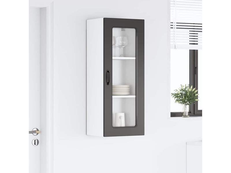  Meuble mural de cuisine | armoire de cuisine noir 40x31x100cm shl4482  - Conforama D