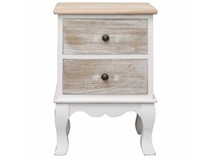 Lot de 2 tables de chevet - cabinet de chevet - table de nuit 35x30x50 cm bois de paulownia