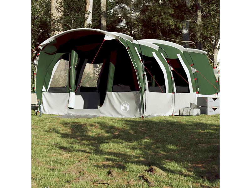 Tente de camping, tente familiale tunnel 8 personnes vert imperméable shl89794 - Conforama B