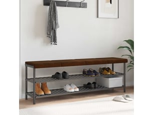 Lot de 4 coussins de banc, coussins d'assise, coussins pour chaisecanapé tissu en suède synthétique marron cf52581