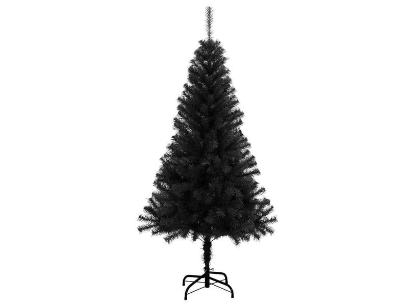  Sapin de noël, arbre de noël noir 150 cm pvc shl708  - Conforama E