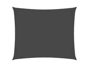 Voile de parasol - voile d'ombrage tissu oxford rectangulaire 6x7 m anthracite