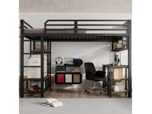 Lit mezzanine 120x200 cm VIVRYN coloris bicolore