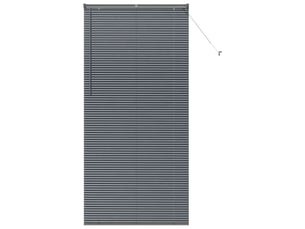 Store vénitien, store de fenêtre gris foncé 220 x 105 cm 25 mm aluminium cf47912
