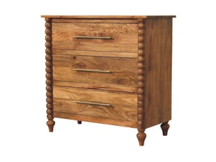 Commode 3 tiroir(s) ARTISAN FURNITURE coloris marron largeur 40 cm