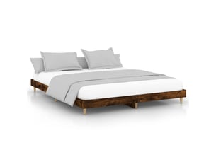 Lit 2 places 200x200 cm    coloris marron