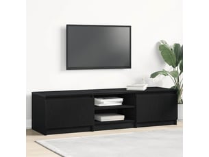 Meuble tv coloris noir 140 cm
