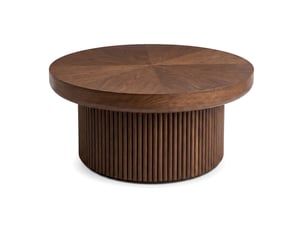 Table basse rond(e) coloris marron WISHDOR  - 78 cmx78 cm
