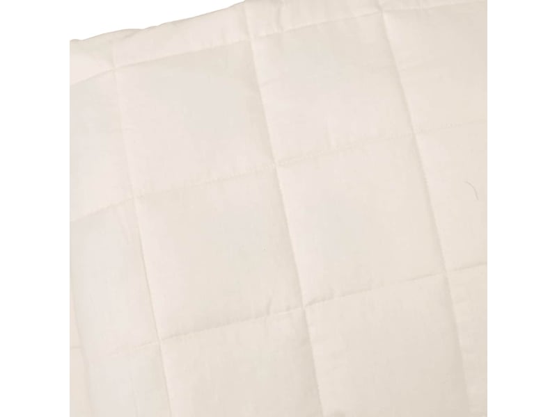 Couverture lestée adulte crème clair 200x200 cm 13 kg tissu shl28668  - Conforama D