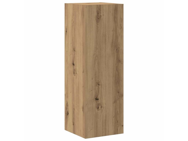 Lot de 4 meuble tv mural, meuble tv suspendu chêne artisanal bois d'ingénierie shl48034  - Conforama D