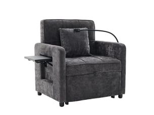 Fauteuil convertible TCQPZ Tissu gris vendu A l'unité