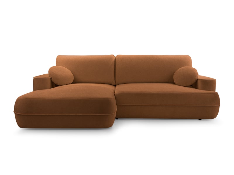  Canapé d’angle avec fonction lit peoni 267cm style cuivré g Peoni - Conforama A