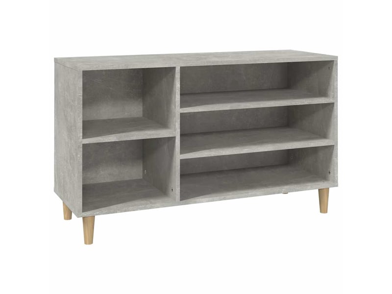  Meuble à chaussure, armoire à chaussures gris béton 102x36x60 cm bois d'ingénierie shl4355  - Conforama A
