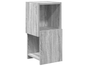 Meuble d'angle, meuble de rangement salon 25,5x25x55cm bois d'ingénierie gris sonoma