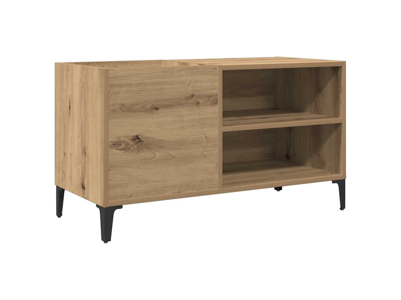  Armoire à disques, armoire de rangement chêne artisanal 84,5x38x48 cm bois ingénierie  - Conforama A