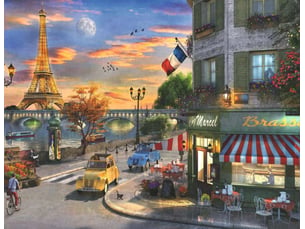 Puzzle soiree romantique a paris 2000 pieces