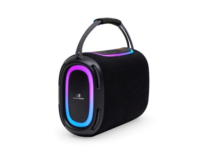  Dynabass - dbe40 x black - enceinte sans fil puissante - led rgb  - Conforama A