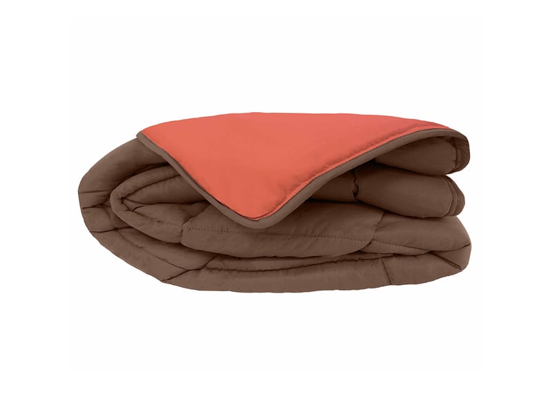 Couette chaude microfibre bicolore 400 grm2 240x260 cm