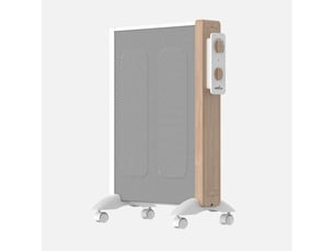 Fabrilamp badin radiateur mica 1500 w 3 éléments blanc et effet bois