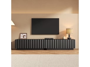 Meuble tv coloris noir 200 cm Qualité haut de gamme