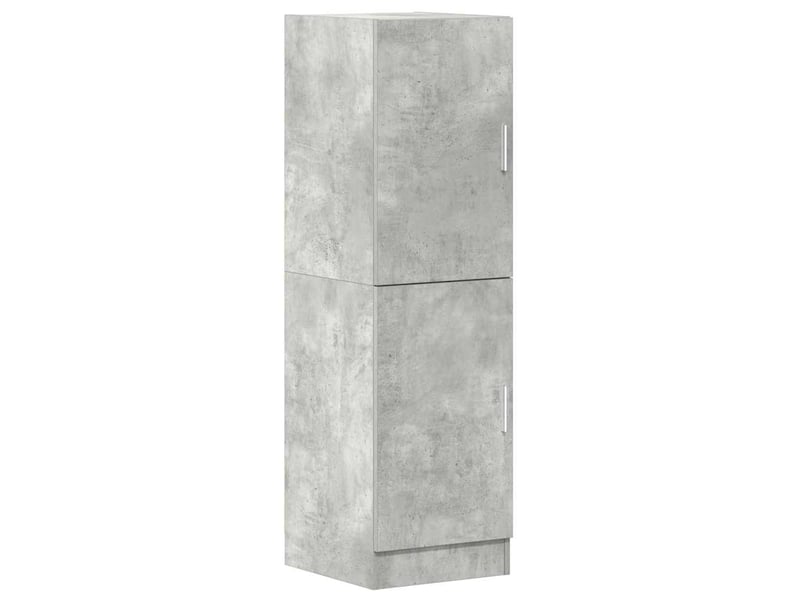  Meuble de rangement, armoire de cuisine gris béton 38x41,5x131,5cm bois ingénierie  - Conforama A