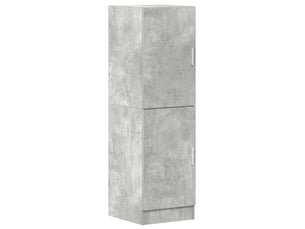 Meuble de rangement, armoire de cuisine gris béton 38x41,5x131,5cm bois ingénierie