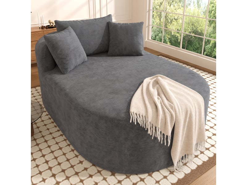 Canapé de salon, canapé pour séjour, en velours, dossier inclinable, livré monté, pour salon, 122 cm - Conforama D