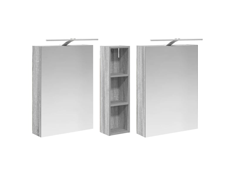  Ensemble de meubles de salle de bain 3 pcs 120x14.5x70 cm shl7428  - Conforama E