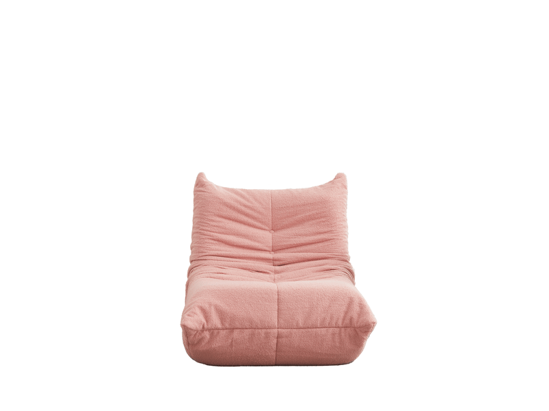  Fauteuil de sol modulaire 94x101x71 cm sans accoudoirs rose  - Conforama A