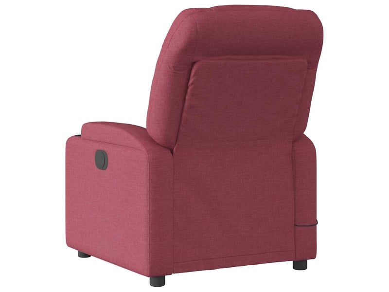  Fauteuil de massage inclinable électrique, fauteuil relax rouge bordeaux tissu shl22438  - Conforama E