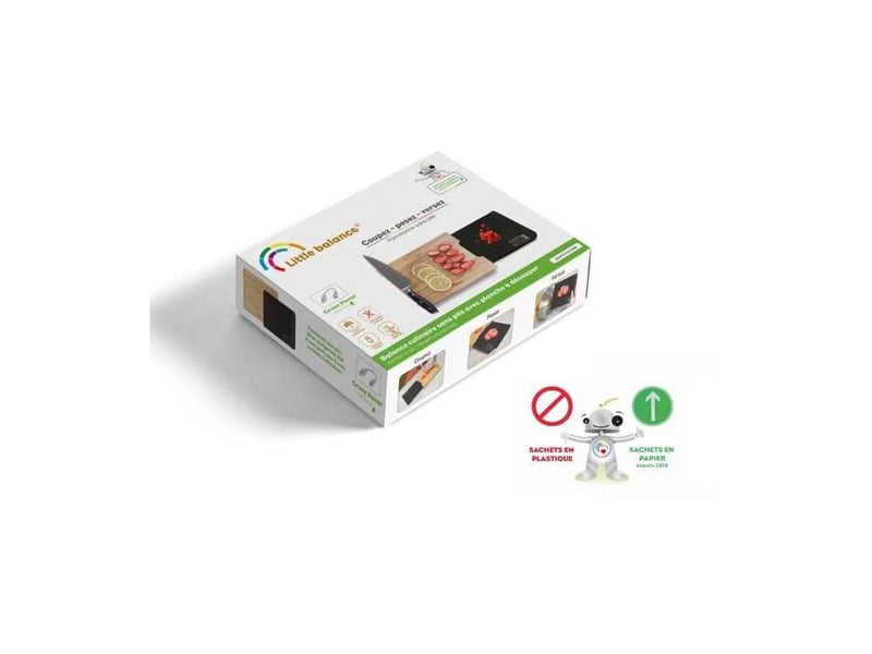  Balance de cuisine 3 en 1 chef 5 trio usb 8399 avec plateau bambou 5 kg graduation 1 g écran numérique LIT3760240783992 - Conforama E