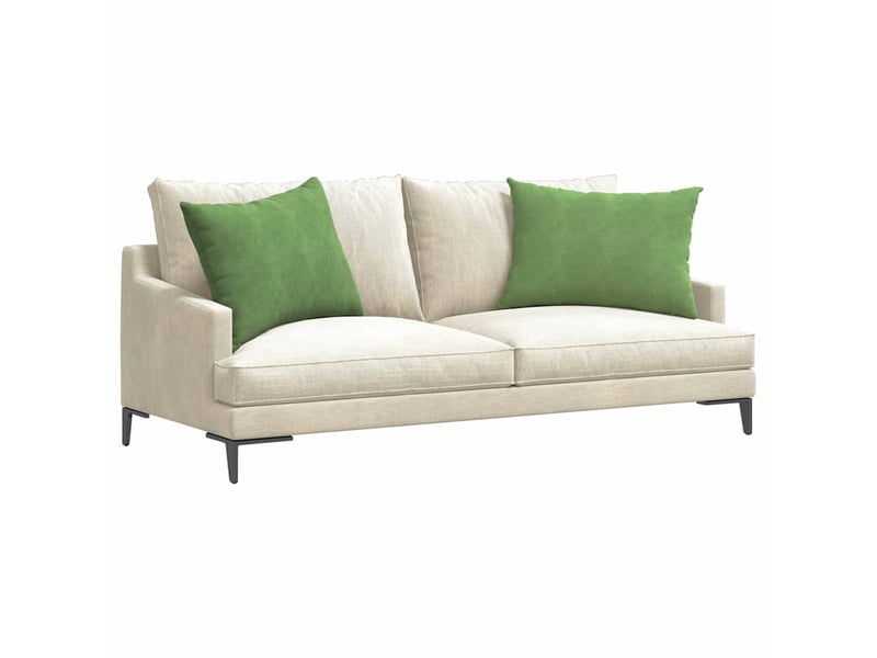  Lot de 2 coussins de canapé, coussins décoratifs vert clair 70 x 50 cm cf59174  - Conforama C