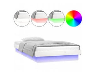 Lit simple 90x200 cm    coloris blanc