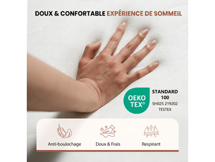 Matelas 160x200 cm <strong></strong>  <strong></strong> Mousse soutien Medium épaisseur 13 cm