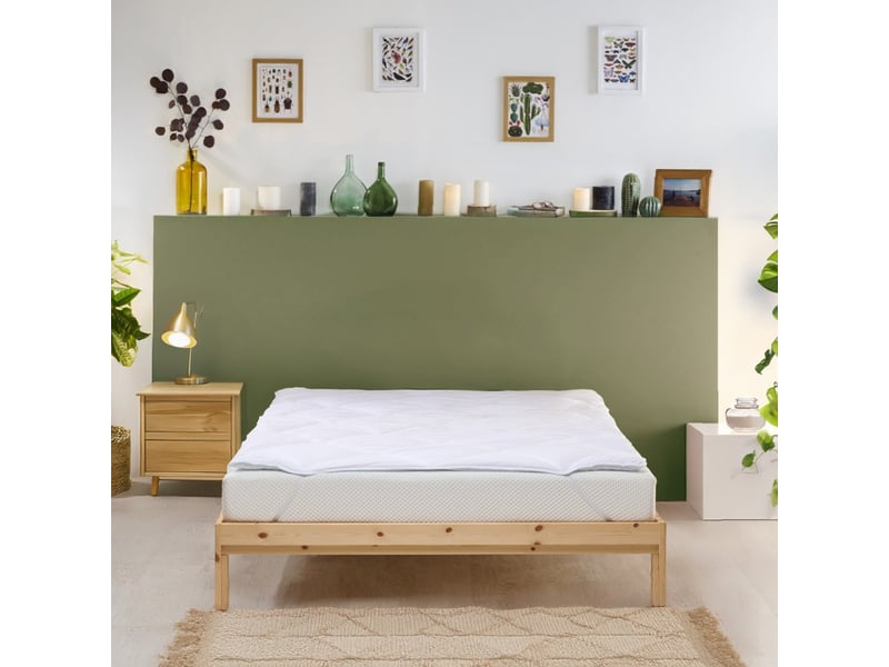  Surmatelas 90x190 cm confort anti-acariens Confort ANTI-ACARIENS - Conforama B