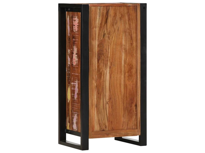 Table de chevet - cabinet de chevet - table de nuit 40x30x80 cm bois massif de récupération - Conforama C