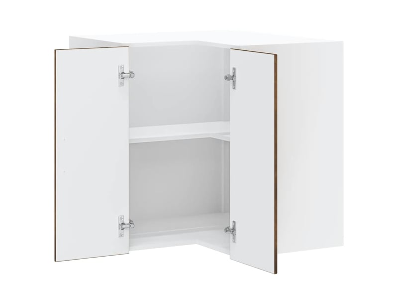  Armoire d'angle murale de cuisine lucca chêne fumé  - Conforama E